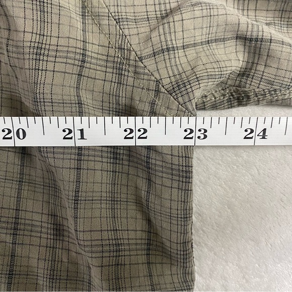 Columbia Omni-Shield Button Down Shirt Plaid Silver Buttons Zipper Pocket - Picture 6 of 9